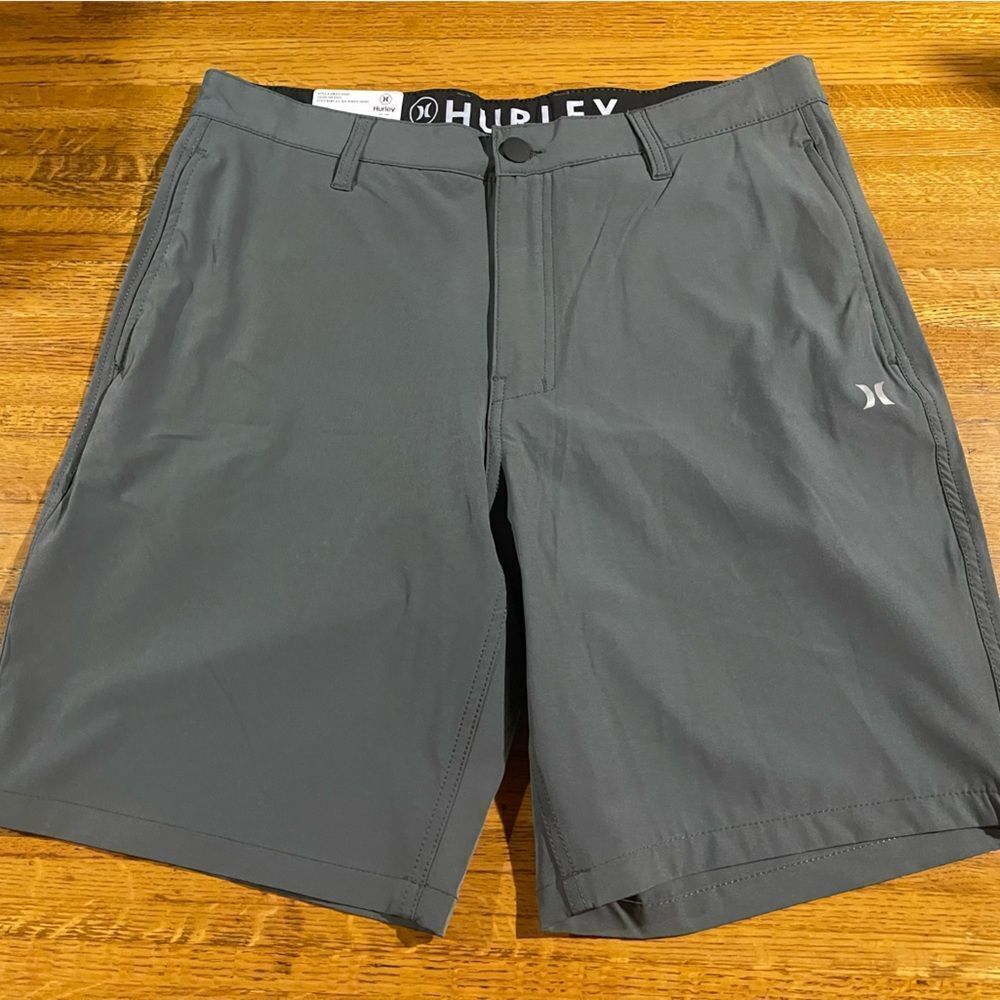 Hurley All Day Hybrid Shorts Size 34 Men's Gray NWT - Picture 3 of 10